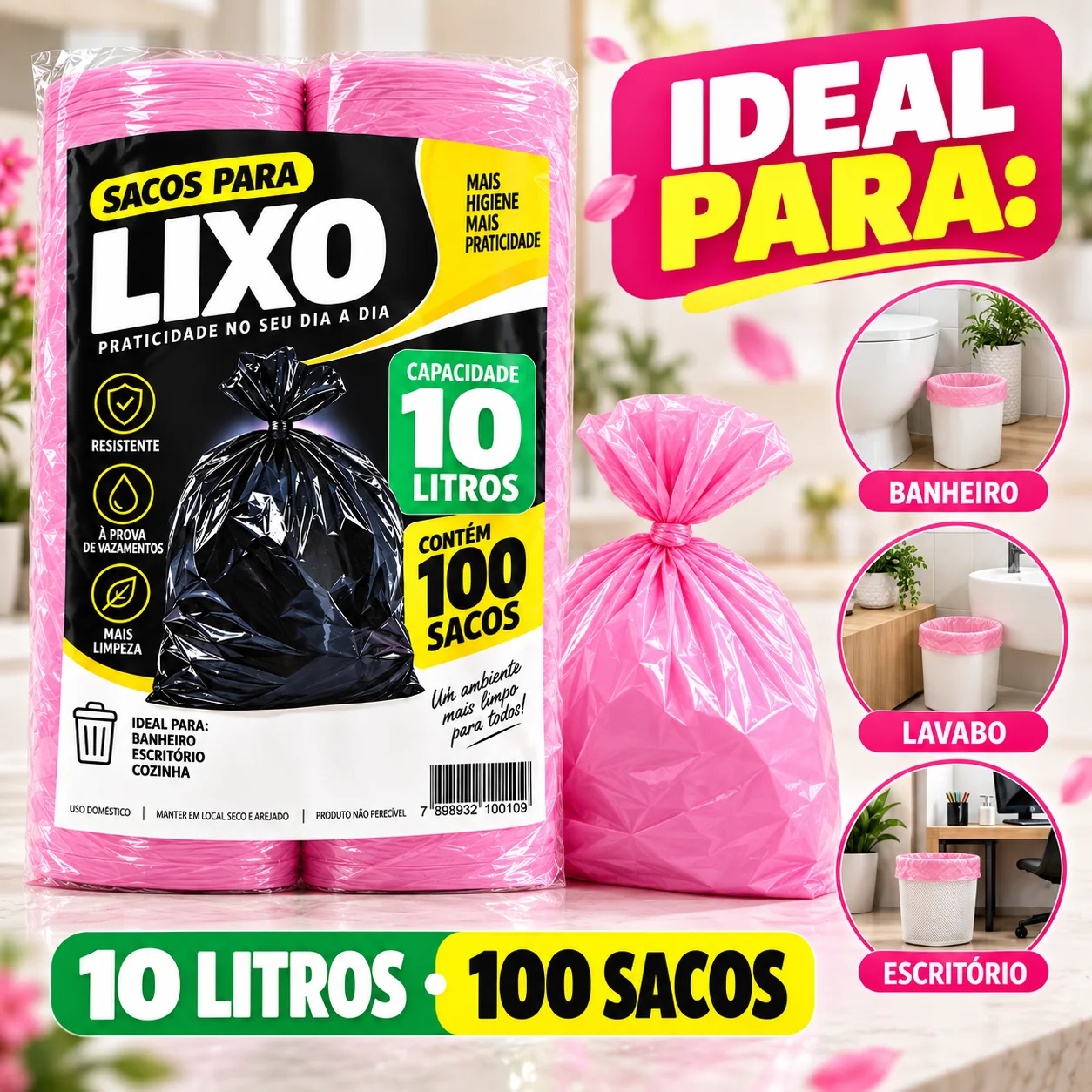 Criativo do perfumado 10 litros com aplicações em banheiro, escritório, cozinha e quarto